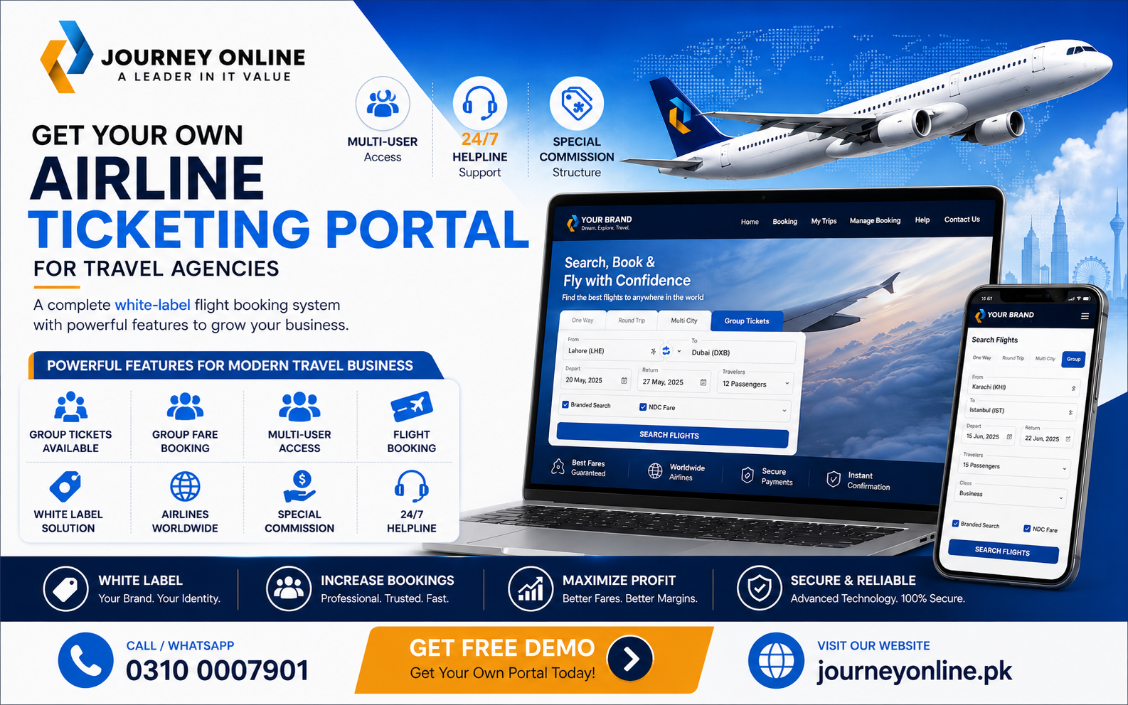 Get Your Own Airline Ticketing Portal — The Complete White-Label Flight Booking System For Pakistani Travel Agencies